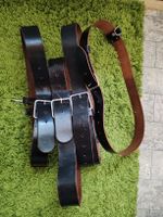 Ledergürtel braun 4er Set verstellbar gebraucht