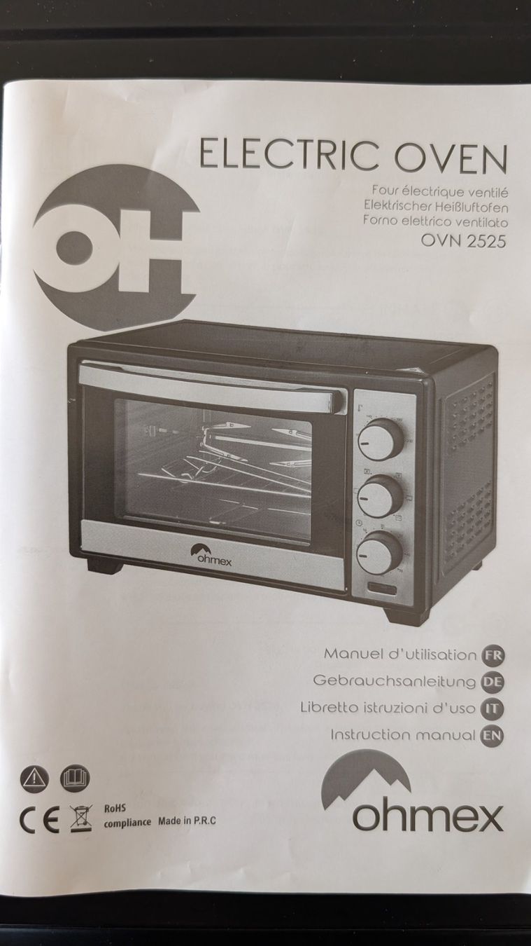 Ohmex Forni: Ofen elektrisch, 230V, Neu – Nuovo (secondo la descrizione) da Selzach venduto da Dsi1 5