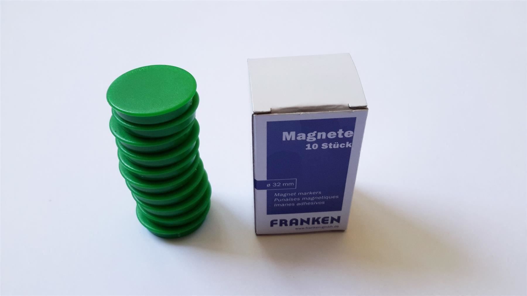 Calamite: Magnete 10 Stück, 32 mm, grün – Nuovo e nell'imballaggio originale da St. Gallen venduto da cointec 6