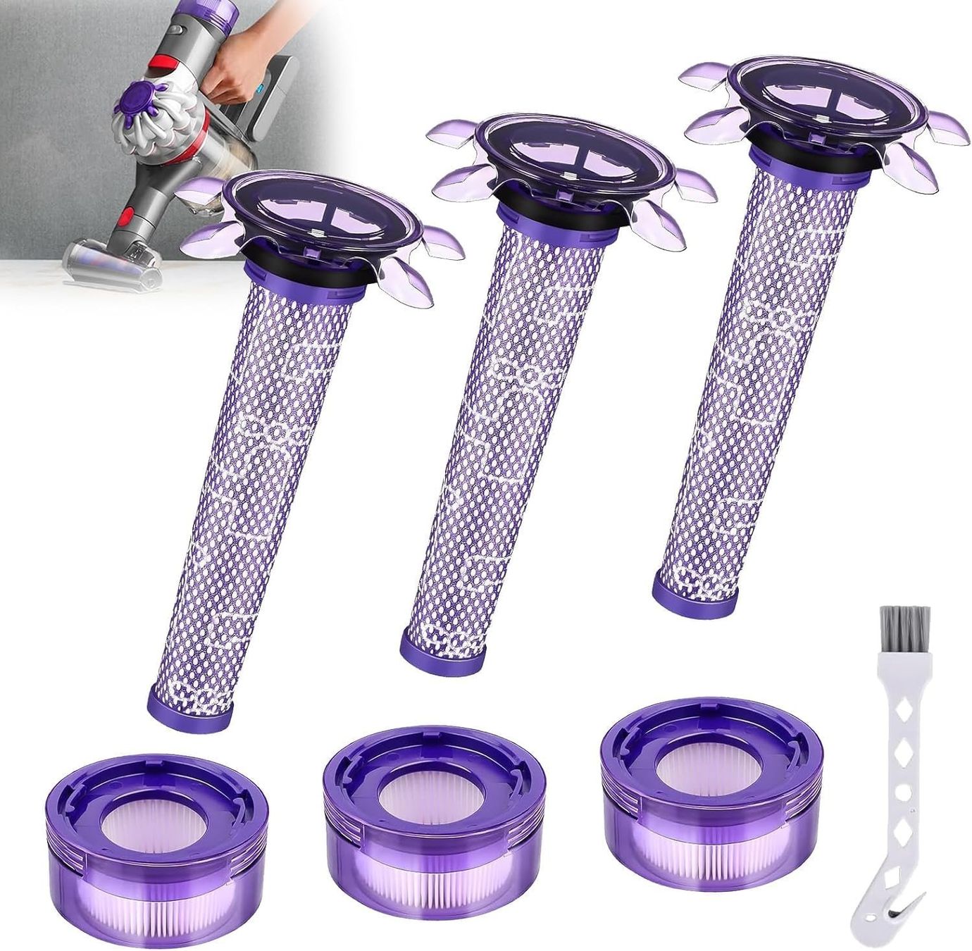Dyson Sonstiges für Haushalt & Wohnen: Dyson V8 Filter Set 6x HEPA + Bürste – Neu und originalverpackt aus Suhr von SchnapperCH 7