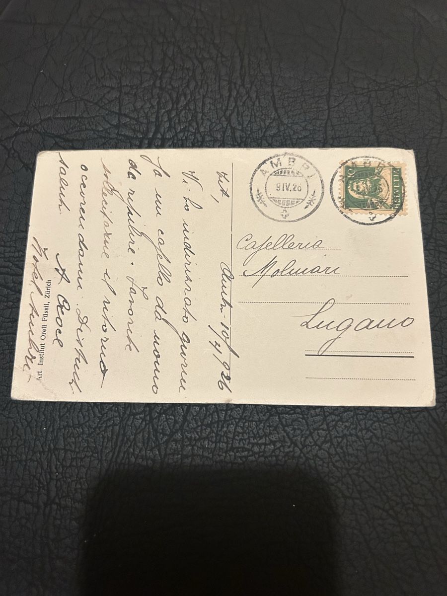 Cartoline postali: Hotel Pension Ambri 1926 – Usato da Breganzona venduto da Milesbo 1