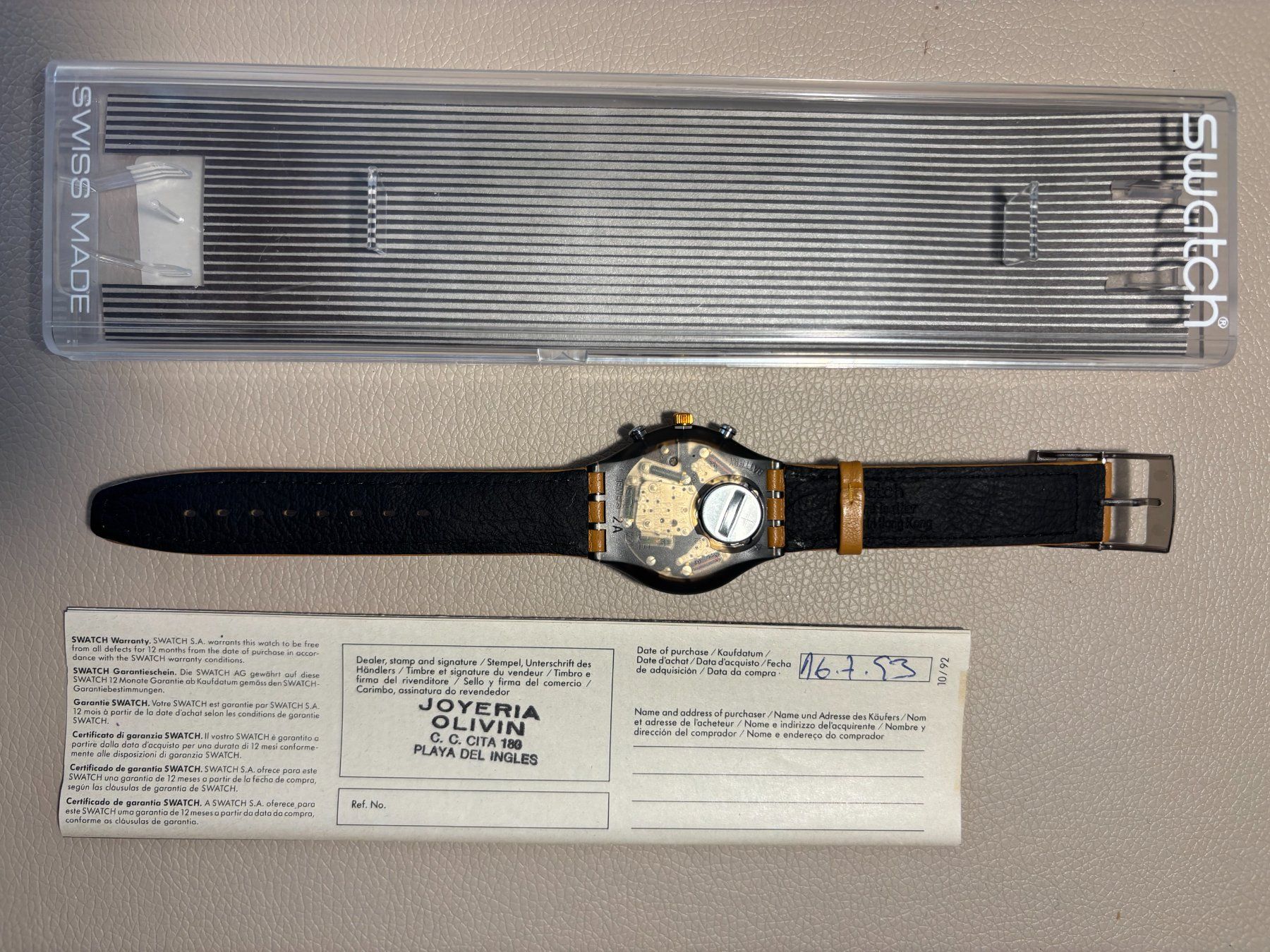 Swatch Orologi: Swatch SCM 101 Strip – Nuovo e nell'imballaggio originale da Jona venduto da Greifzu 1