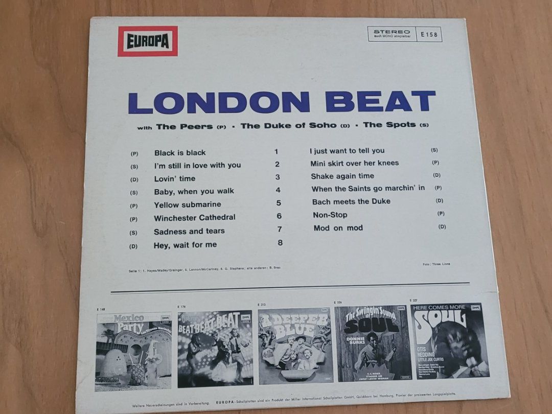 Vinyles: LP  London Beat Compilation – D'occasion à Martigny par MZ-67 1