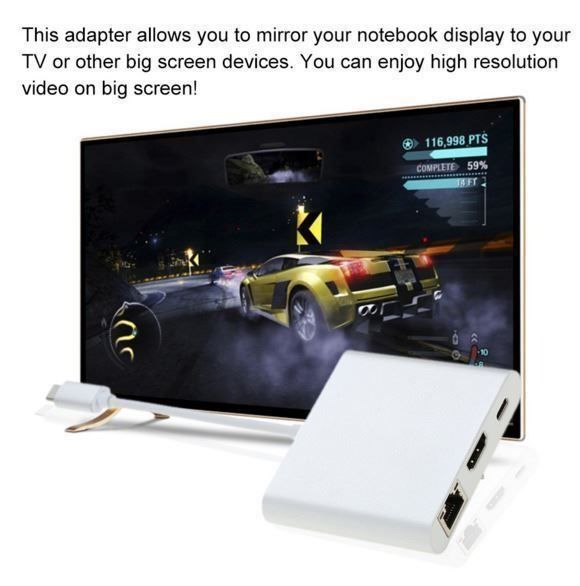 Adattatori: 3.1 Typ-C auf USB 3.0 Typ-A HDMI Hub mit – Nuovo e nell'imballaggio originale da Unterägeri venduto da RmOnline 3