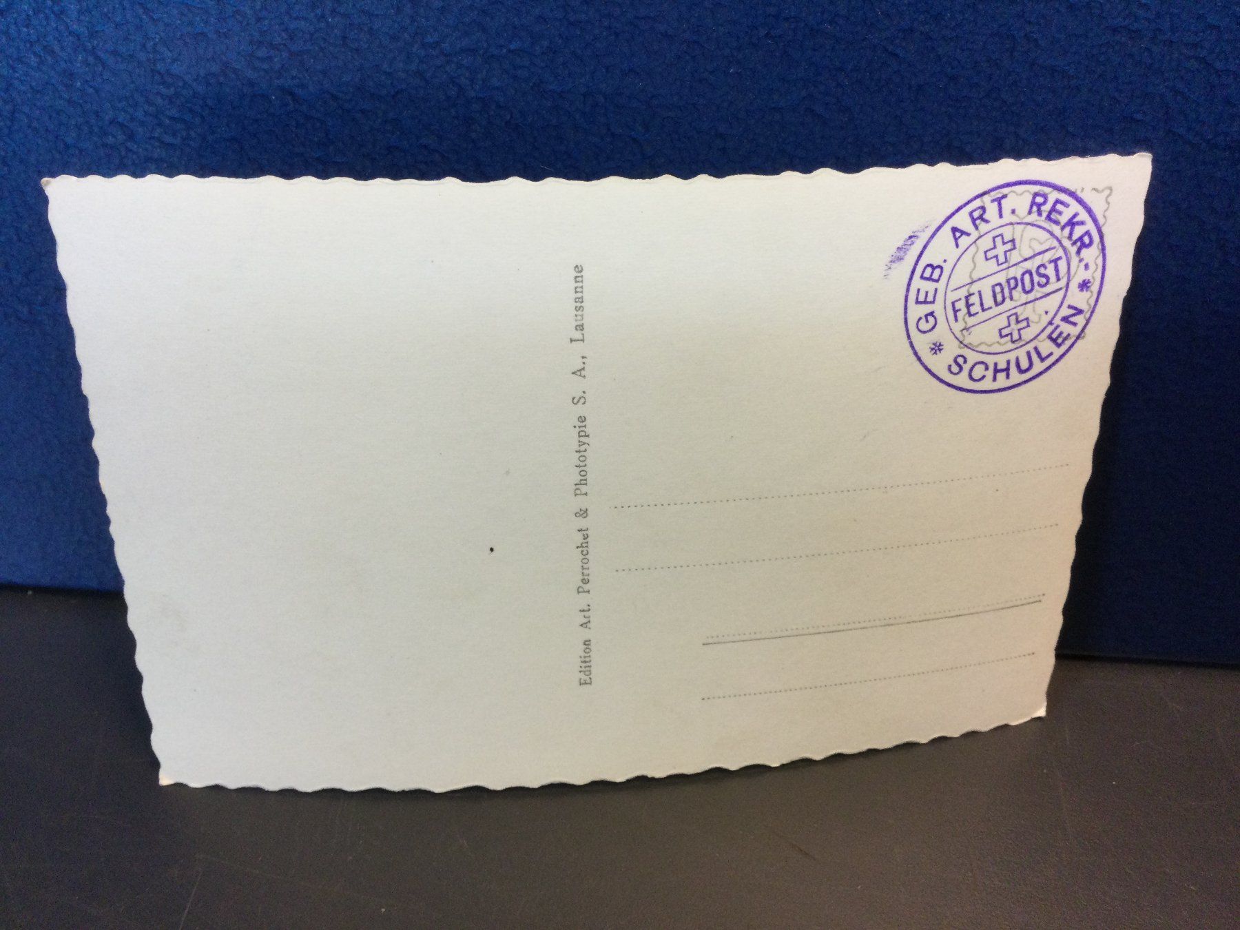 Cartoline postali: Alte Ansichtskarte vom Dorf Liddes Mont Brûlé im Wallis – Usato da Wangen SZ venduto da kuriosum12 3