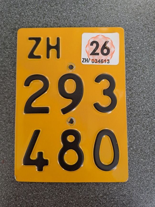 Ecriteaux: Mofanummer ZH – D'occasion à Grosswangen par Fmsk