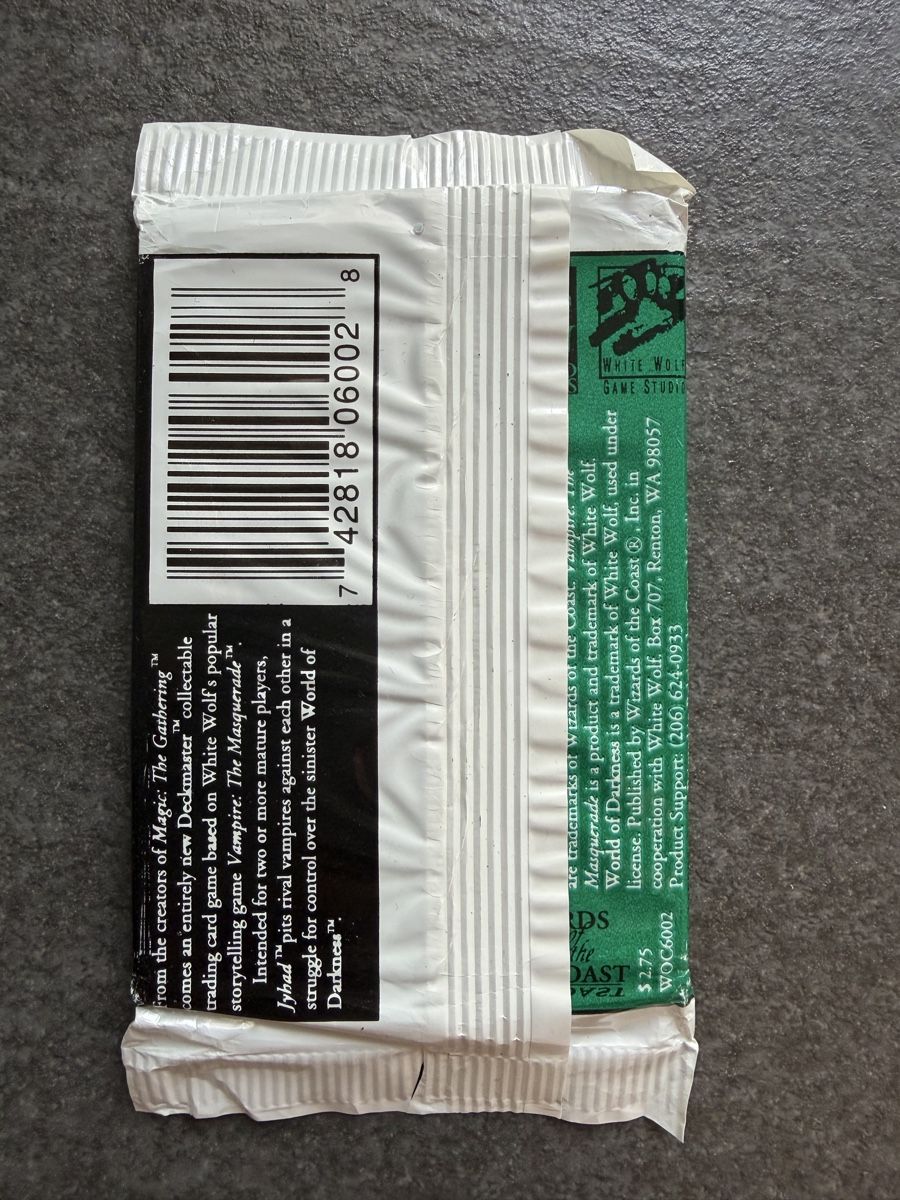 Carte collezionabili: Jyhad/Vampire 4 Booster Packs – Usato da Zürich venduto da cENS0R 7