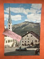 Postkarte, Zuo(z) Engadin, Dorfplatz, 1750 m. ü. M. guter Zu