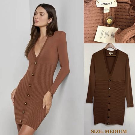 L’Agence Elegant Knitted Dress [Rrp$600]