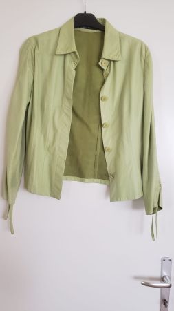Marc Cain Leder Jacke N2 36 Ukraine Spende