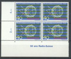 1971, Nr.504, Sondermarke 50 Jahre Radio Schweiz **