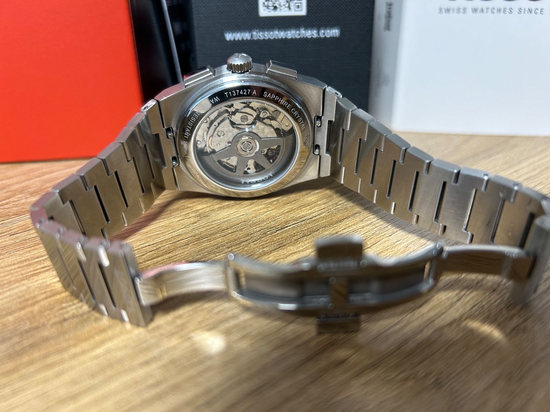 Tissot Orologi: Tissot PRX Automatik Chronograph Weiss – Usato da Dagmersellen venduto da Sloth24 6