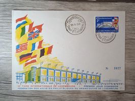 TR47 Enveloppe + Timbre Luxembourg 1958