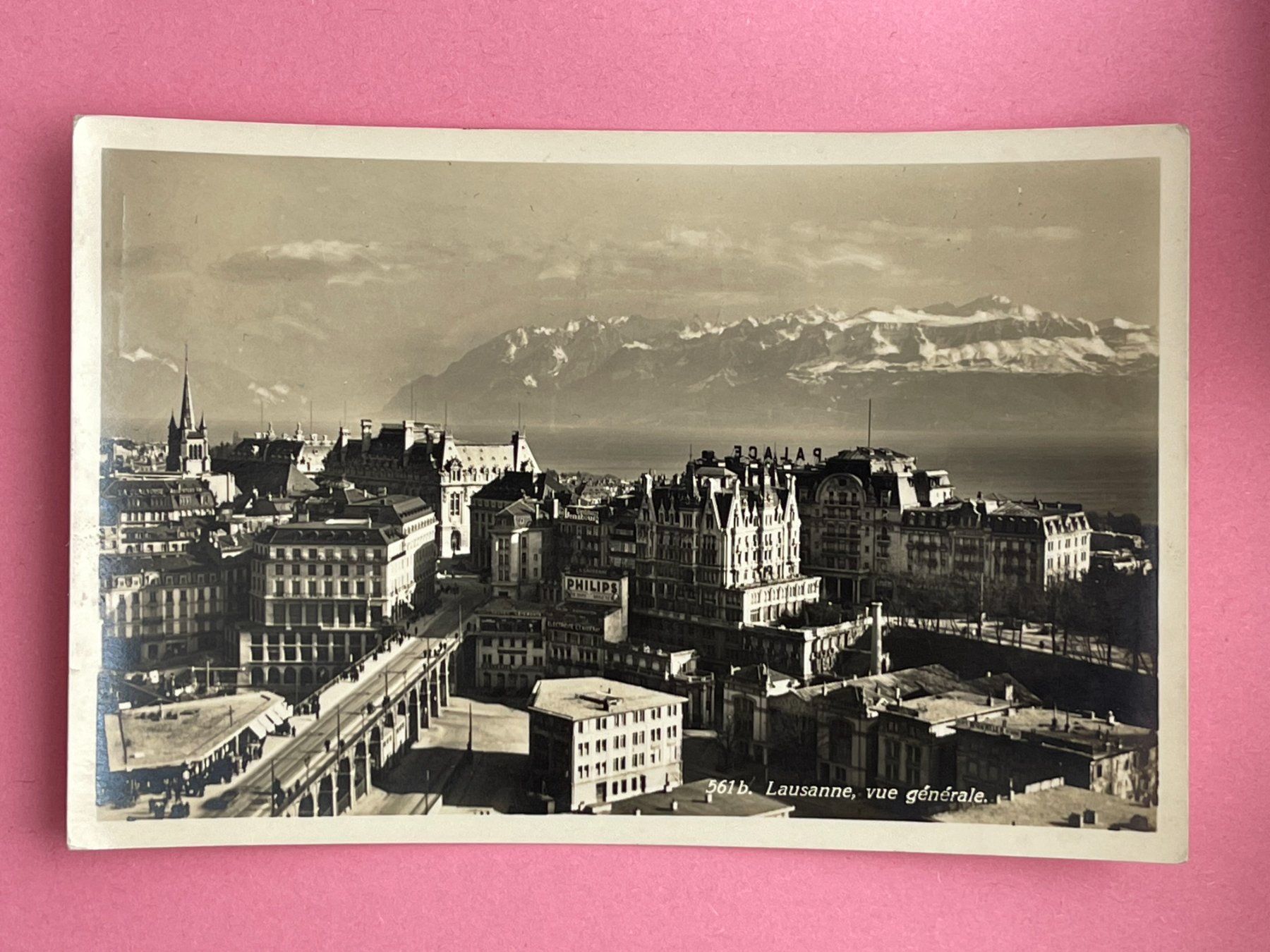 Cartoline postali: Lausanne, vue générale – Usato da Steg VS venduto da danwer74