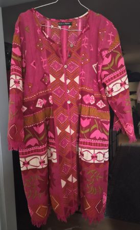 Gudrun Sjöden Kleid mit grossem Foulard Gr. L