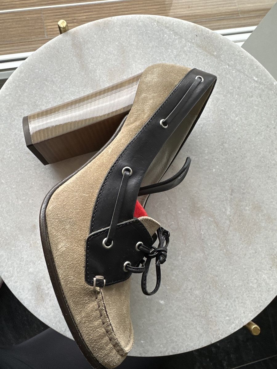 Navyboot Scarpe da donna: Pumps 40 khaki wildleder – Usato da Däniken SO venduto da NBdesign 2