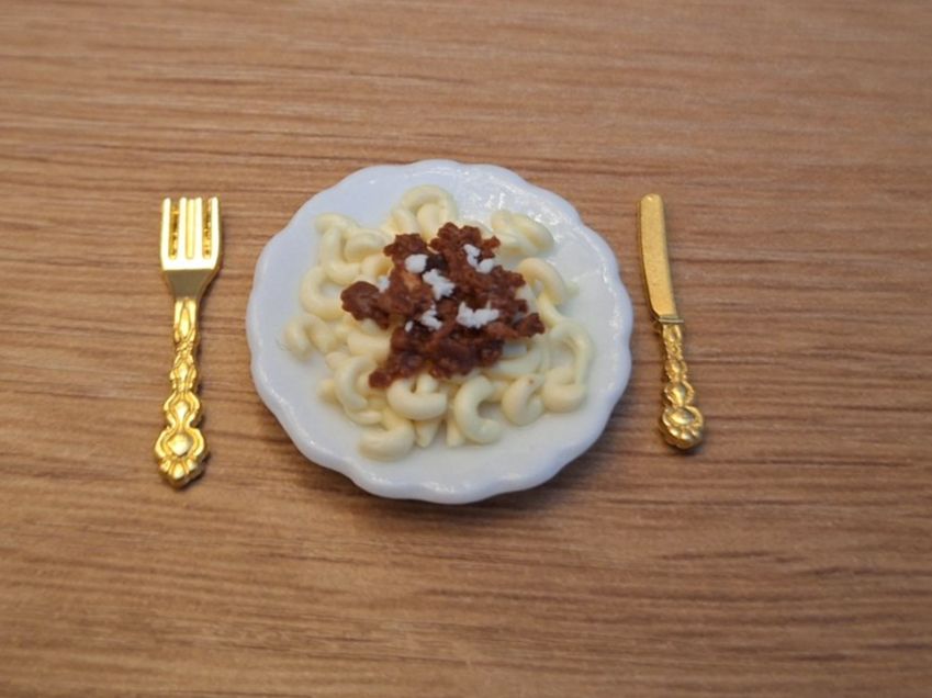 Puppenhäuser & -möbel: Handmade Hackfleisch Makkaroni Set – Neu (gemäss Beschreibung) aus Zürich von HandmadeTinyFood 2