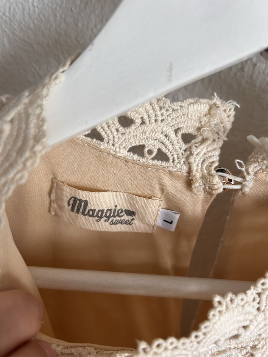 Vestiti: Boho Maxikleid mit Spitze & Blumenmuster - Gr. L – Usato da Luzern venduto da Mgugli 3