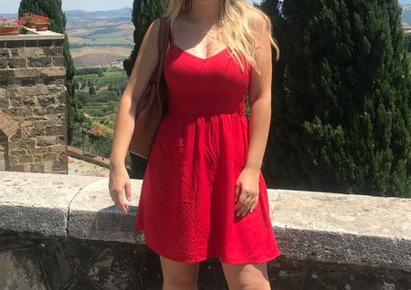 Rotes Sommer-Kleid (Gr. 38, rot, H&M)