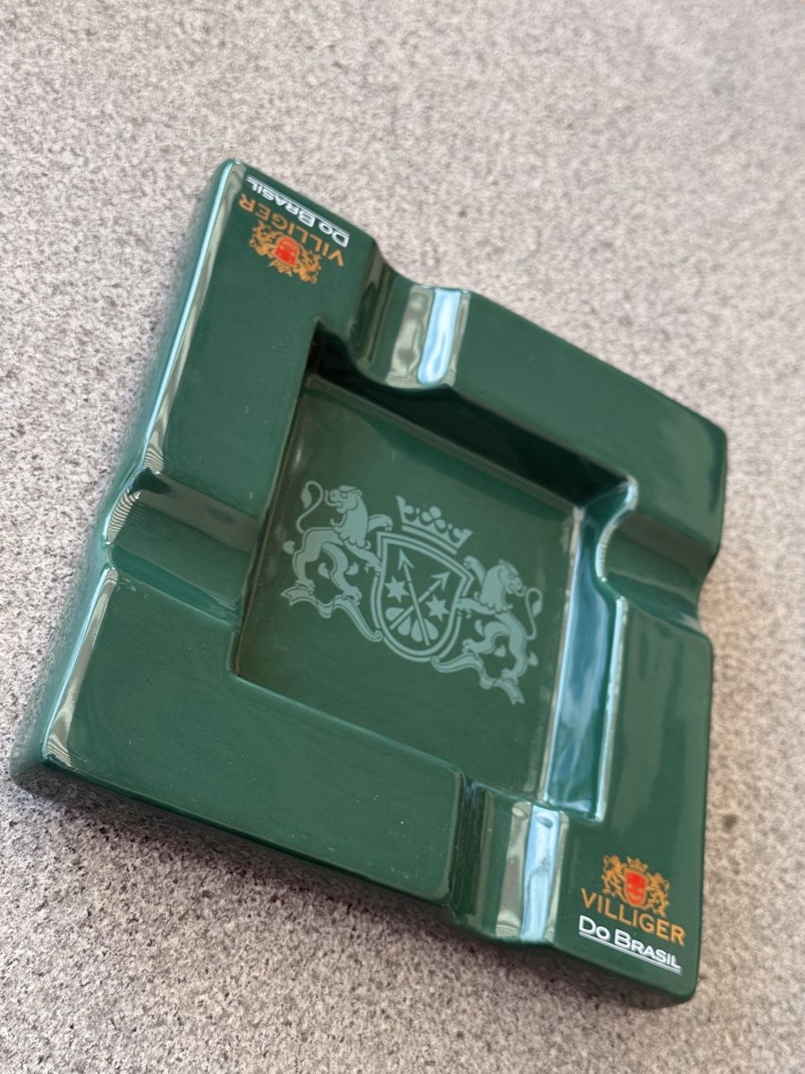 Villiger Portacenere: Villiger do Brasil Aschenbecher, grün, – Usato da Deitingen venduto da Himhip 3
