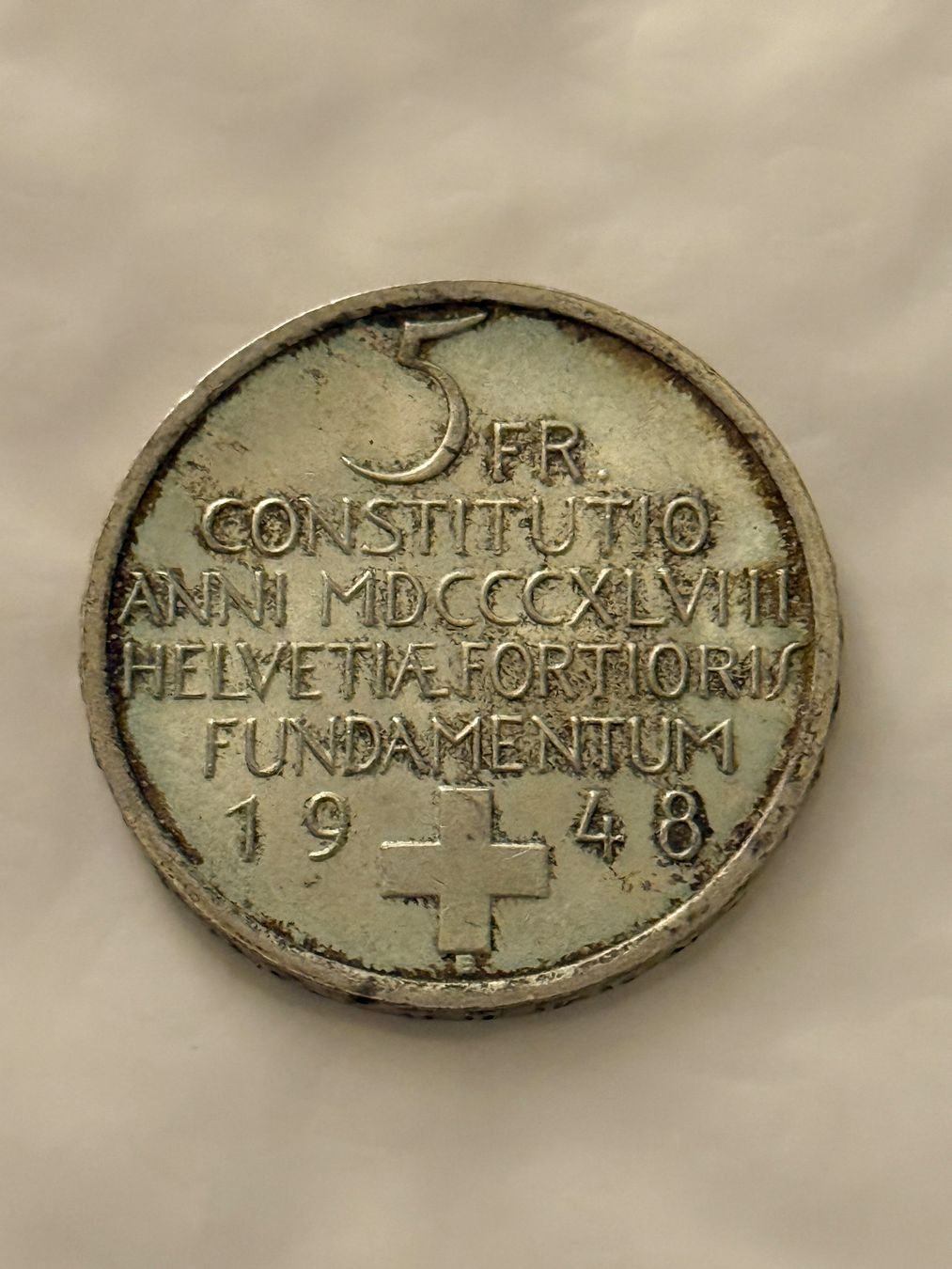 Tutti le monete: 5 Franken 1948  Silber , sehr schön – Usato da Wallisellen venduto da SWISS_SILVER1 1