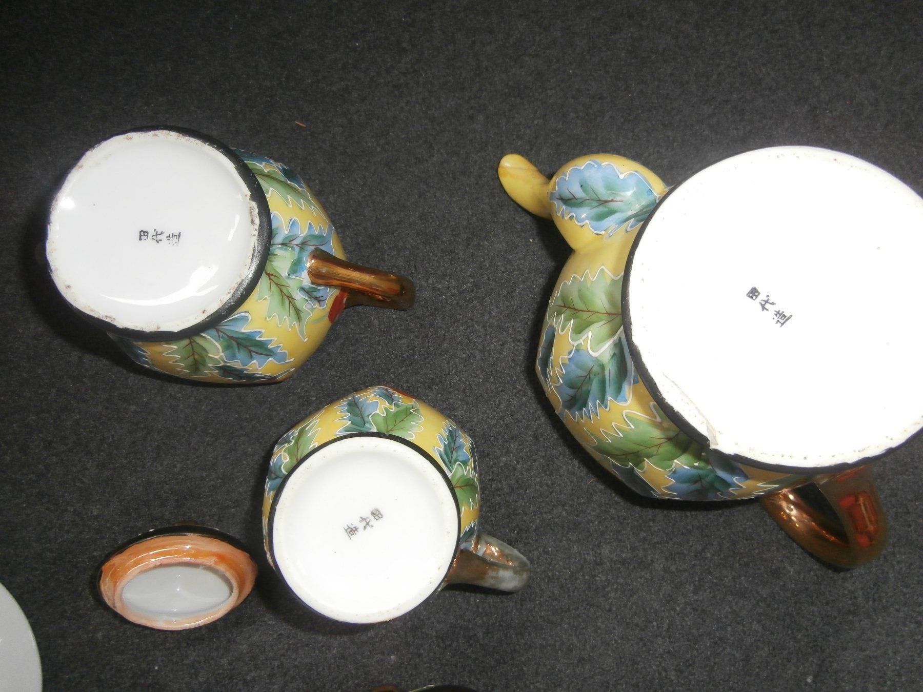 Set di piatti: älteres Tee-Services 16-teil. Japan, handbemalt – Usato da Rüschegg-Heubach venduto da Ofen111 8