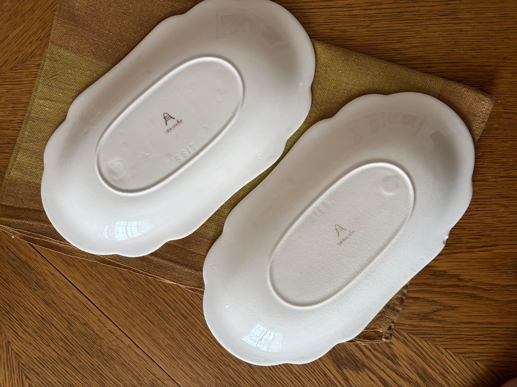 Royal Copenhagen Assiettes: Aluminia Denmark Faience Small Serving Platters X 2 – D'occasion à Luzern par AM2nd 3