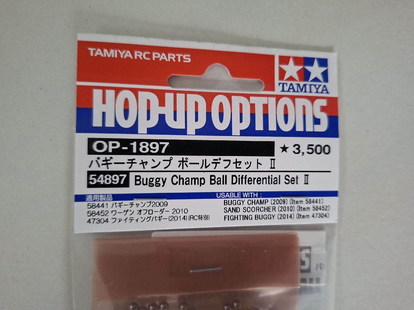 Tamiya Modellismo RC: Tamiya 54897 Buggy Champ Ball Differential Set – Nuovo e nell'imballaggio originale da Schattdorf venduto da mamo1952 1