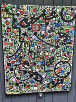 EDGAR BALTENSPERGER ORIG. ACRYL GEMÄLDE AUF LEINEN SIGNIERT