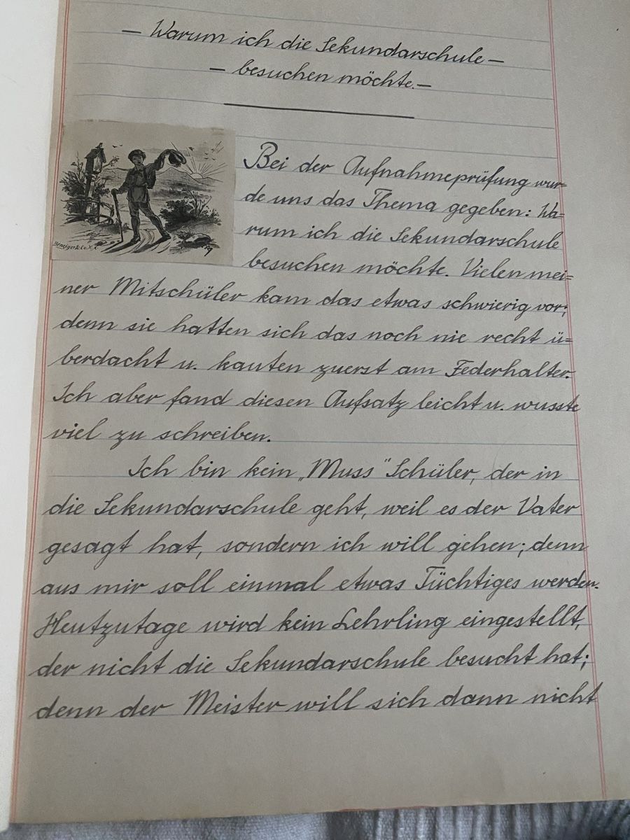 Libri: Schulheft ,  1. Klasse, 1938 – Usato da Baden venduto da swiss-alps