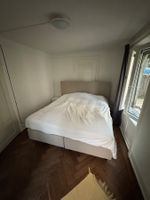 Boxspringbett (180 × 200 cm) grau