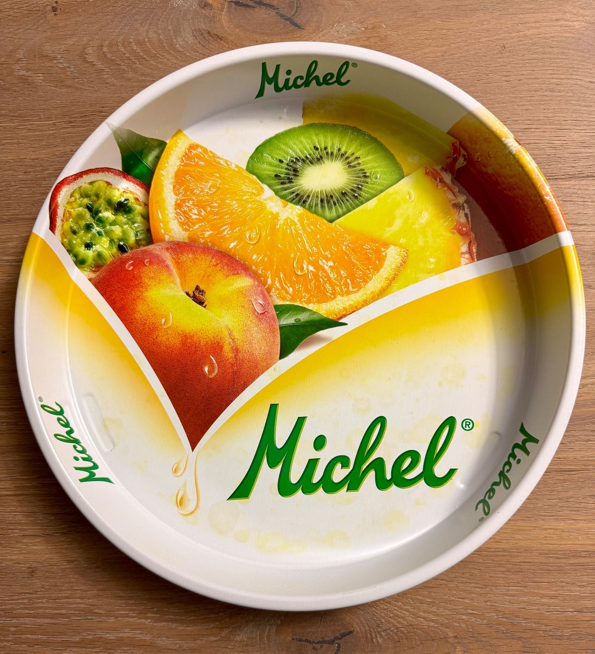 Plateaux: Serviertablett Werbung MICHEL Fruchtsaft – D'occasion à Rothrist par Luckywinner