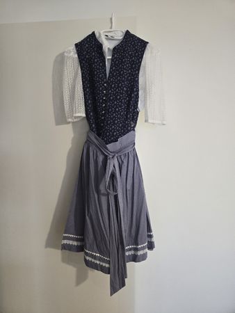 MarJo Dirndl, Grösse 42, blau-weiss - Top Zustand!