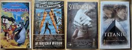 4 VHS Videokassetten mit Spielfilmen  Top Qualität ab 5 Fr.