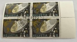 CH 4 er Block mit Vollstempel    