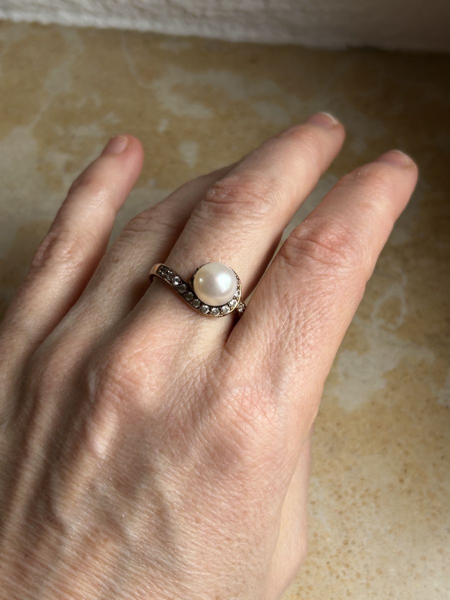 Anelli: Silberring mit Perle  Gr. 63/23mm 👍 – Usato da Laufen venduto da belleskulptur 8