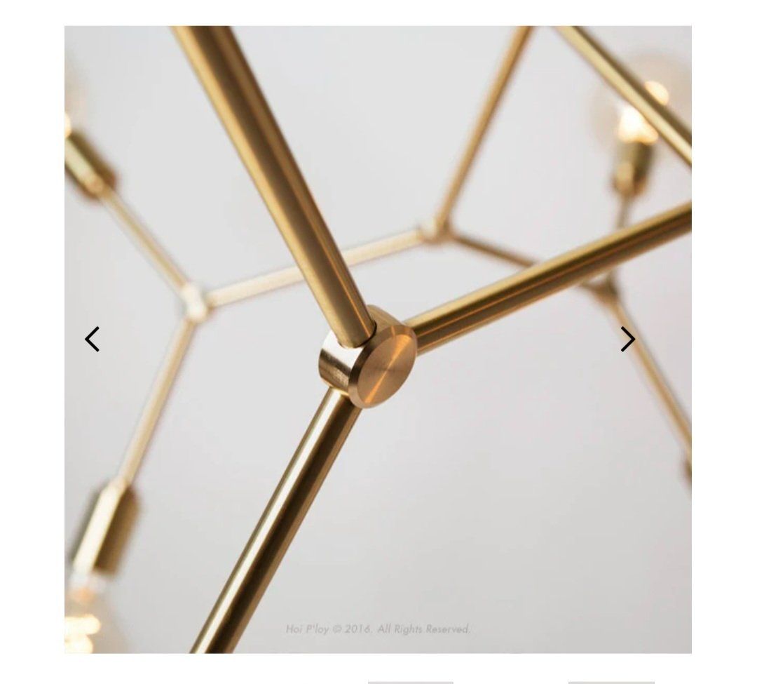 Lampadari & plafoniere: Deckenlampe Messing Molecule 8 - Design und Qualität – Usato da Frauenfeld venduto da xuozar 2