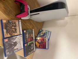 PS5 Standard + 2 manettes + 6 jeux – Très bon état