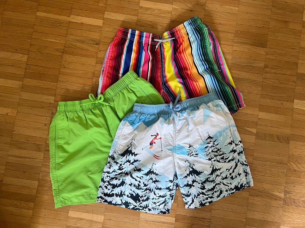 KANAV Herren-Badehose – 3er Pack, Sportliche Kompressions-Badeshorts Mit UPF 50+, Schnell Trocknend – Quadratischer Schnitt