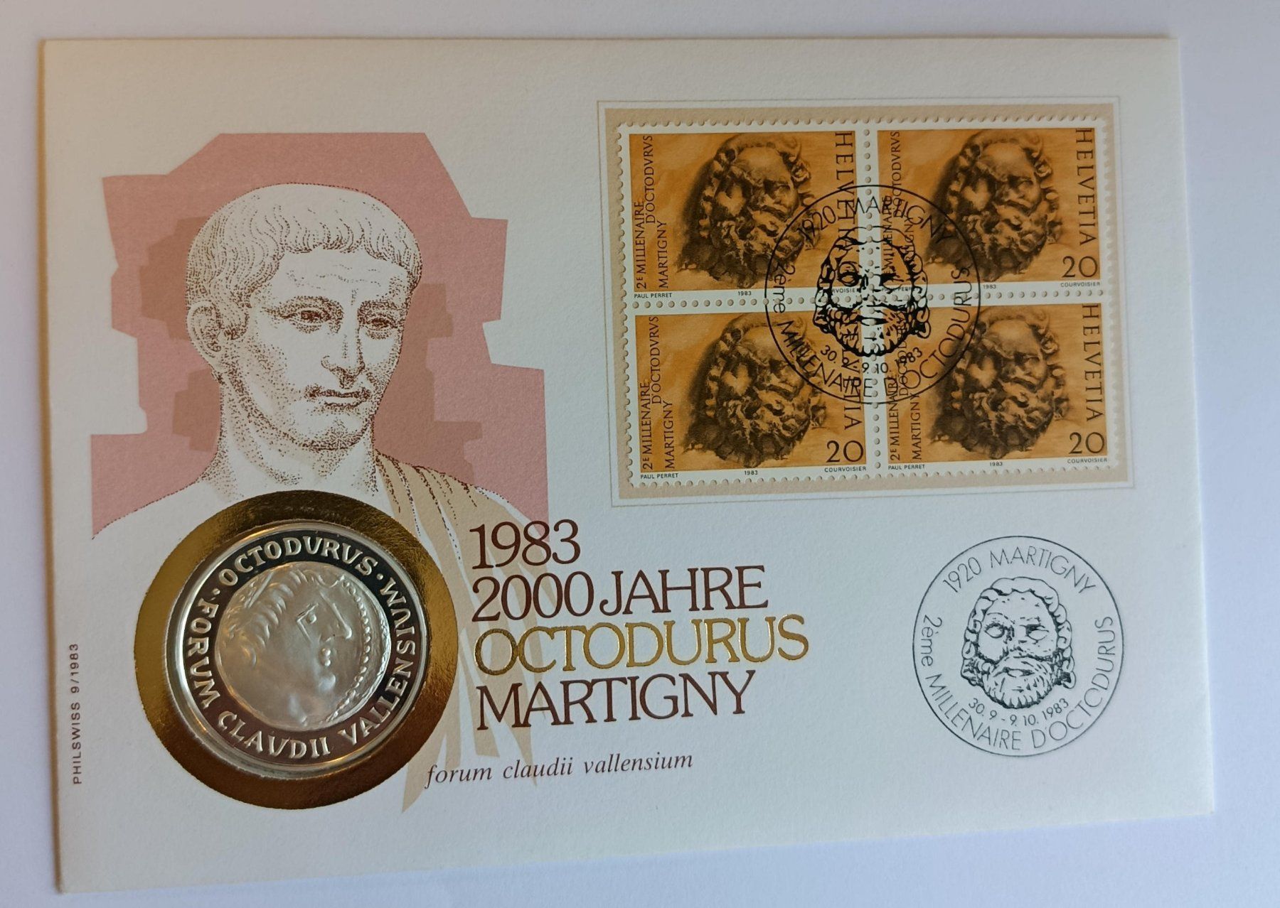 Medaglie: Numisbrief 1983 2000 Jahre Octodurus ab 1 Fr. !! – Usato da Luzern venduto da Vreneli_1