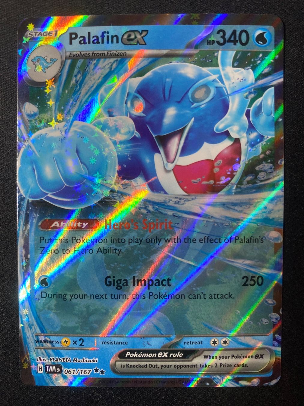 Pokémon Carte collezionabili: Palafin ex 61 - Delfinator - Twilight Masquerade - EN ab 1 – Nuovo (secondo la descrizione) da Hausen AG venduto da Shrade