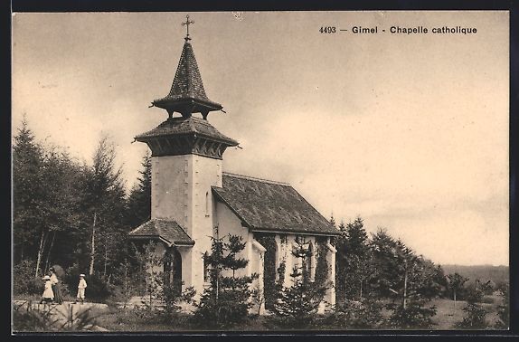 Cartoline postali: AK Gimel, Chapelle catholique – Usato da Berlin venduto da bartko-reher