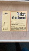 Plakat Druckerei Schriftsatz - Vintage Rarität! Top!