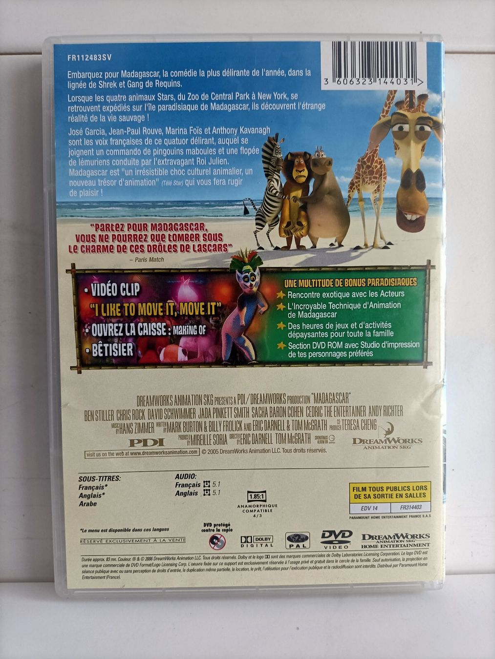 Alle DVDs: DVD Madagascar (fr/uk) DreamWorks – Gebraucht aus crans montana von AB3963 1