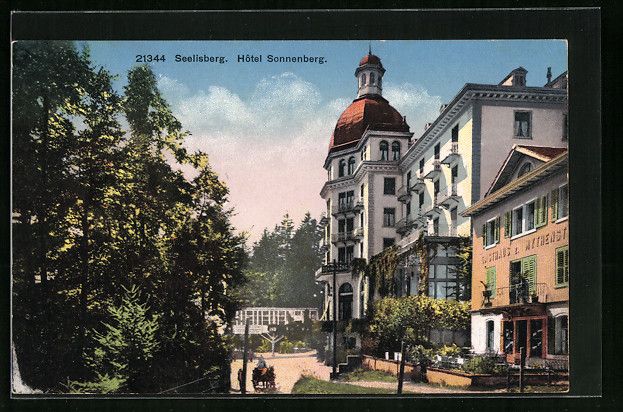 Cartoline postali: AK Seelisberg, Hotel Sonnenberg – Usato da Berlin venduto da bartko-reher
