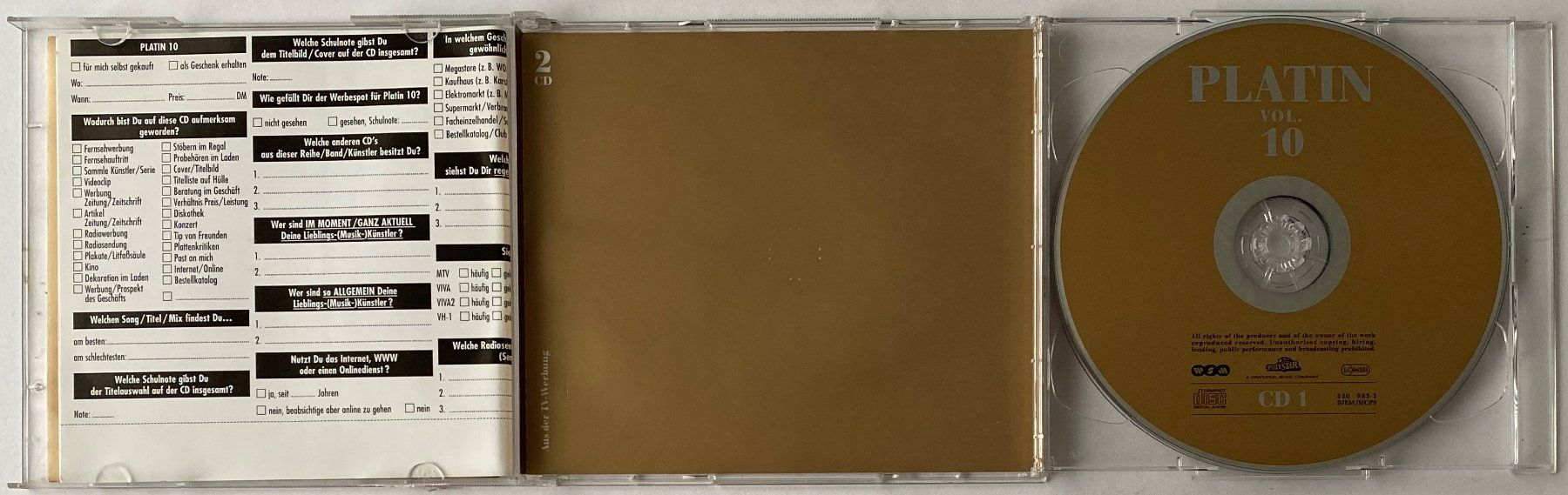 CDs: Platin Vol. 10 – Gebraucht aus Flums von Asquillo 3