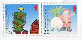 Briefmarken "Weihnachtsmann". Bermuda.