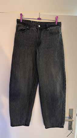 Damen Jeans Grösse 38 Dunkelgrau Baggy Style