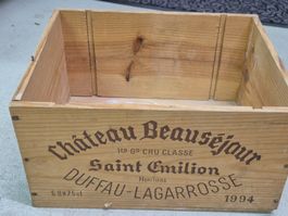 Weinkiste 6er leer 33x26.5x17.5 cm