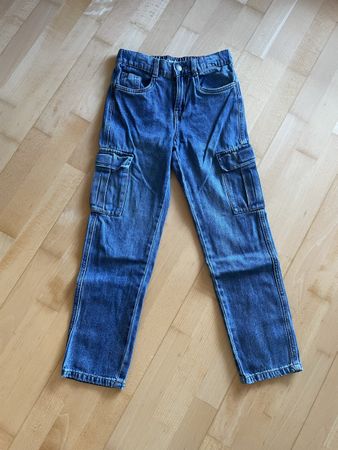Pantalon cargo Tape à l'oeil bleu taille 140 cm